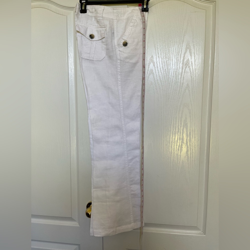 Ganni white Linen Trousers - Picture 2 of 8